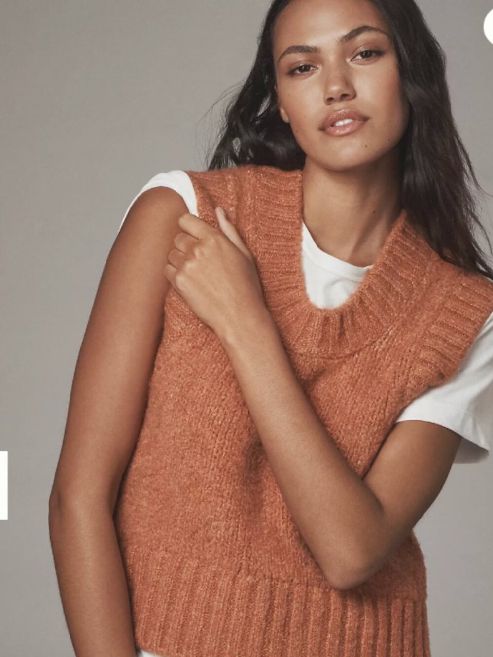 Anthropologie Short-Sleeve Twofer Sweater
